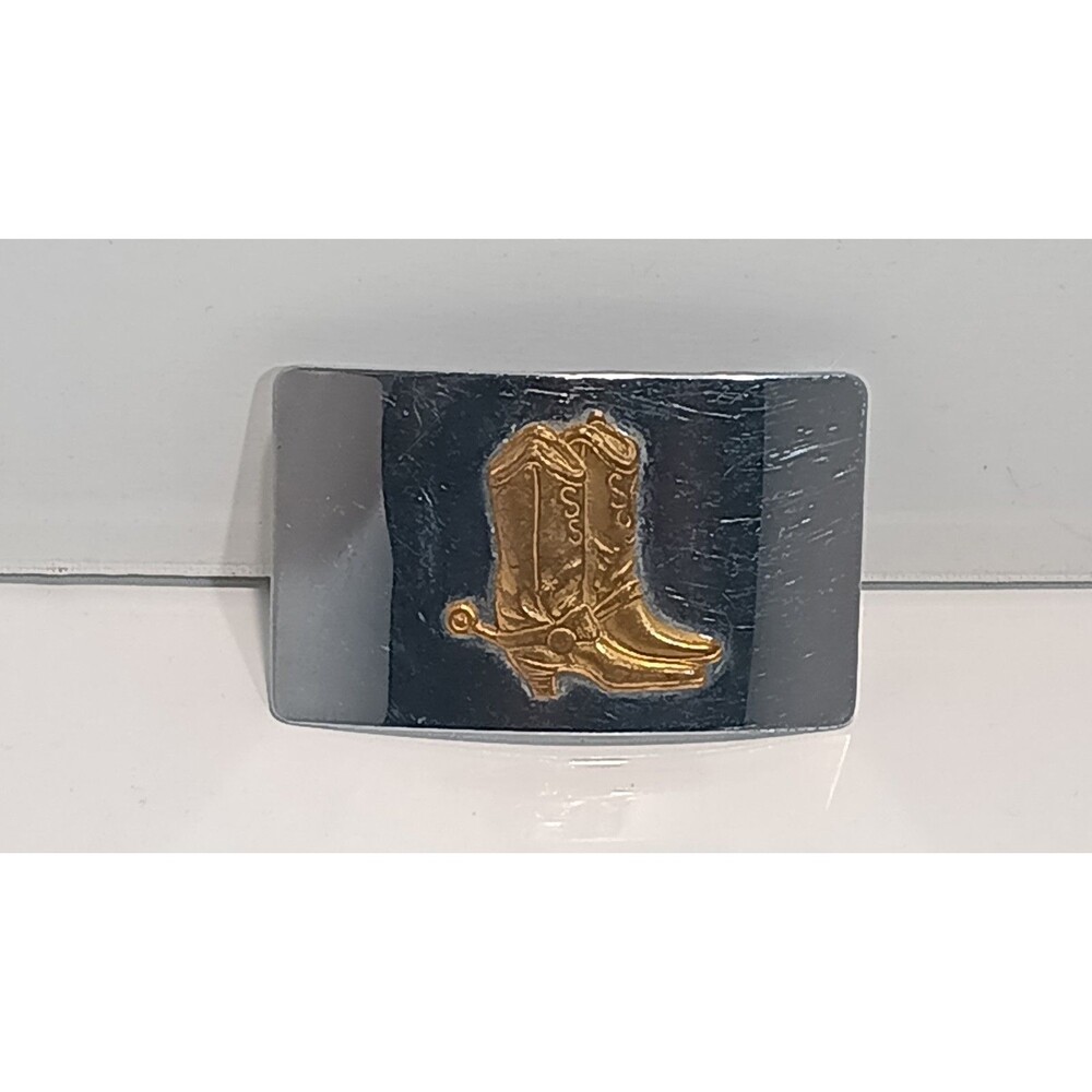 Belt Buckle Nickel Silver Cowboy Boots Spurs & Western Handmade